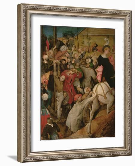 The Feast of St. Martin (Detail)-Pieter Brueghel the Younger-Framed Giclee Print