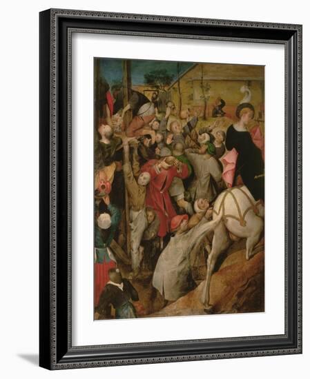 The Feast of St. Martin (Detail)-Pieter Brueghel the Younger-Framed Giclee Print