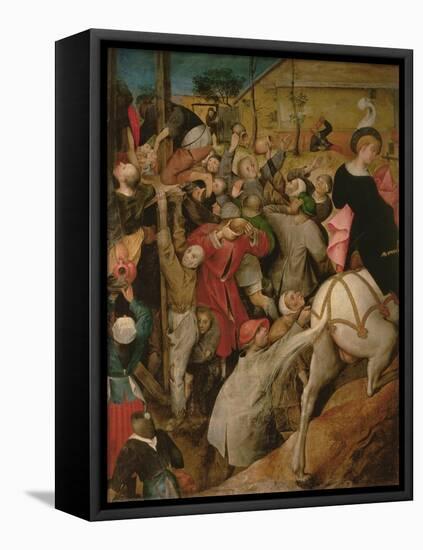 The Feast of St. Martin (Detail)-Pieter Brueghel the Younger-Framed Premier Image Canvas
