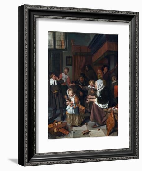 The Feast of St. Nicholas (Christmas)-Jan Havicksz. Steen-Framed Giclee Print