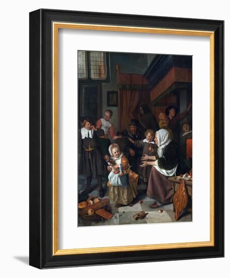 The Feast of St. Nicholas (Christmas)-Jan Havicksz. Steen-Framed Giclee Print