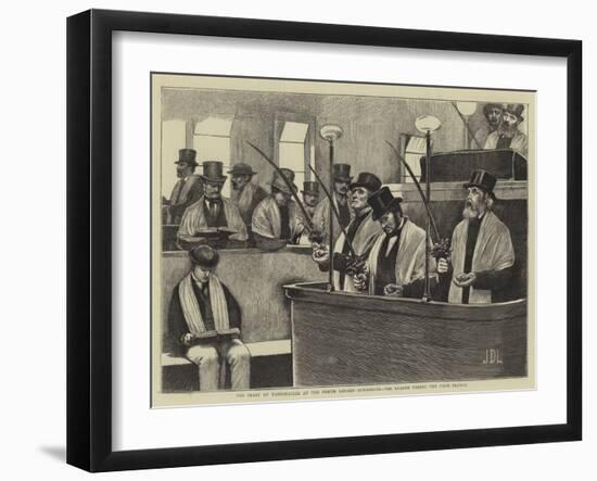 The Feast of Tabernacles at the North London Synagogue, the Reader Taking the Palm Branch-Sir James Dromgole Linton-Framed Giclee Print