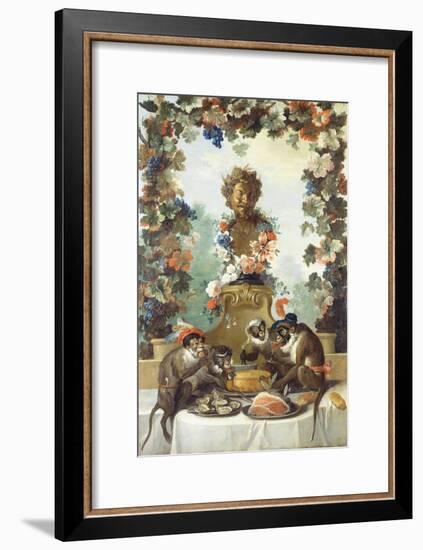 The Feast of the Monkeys-Jean-Baptiste Oudry-Framed Giclee Print