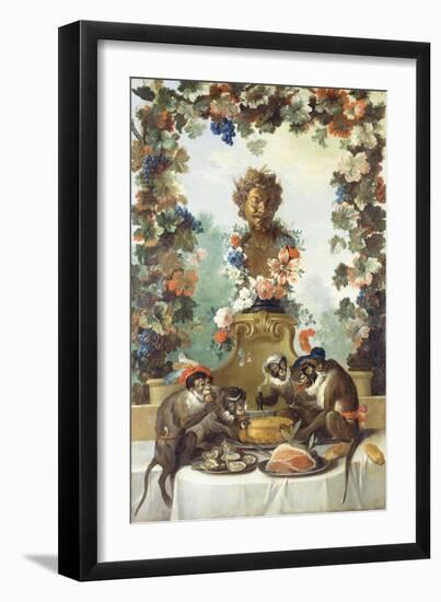 The Feast of the Monkeys-Jean-Baptiste Oudry-Framed Giclee Print