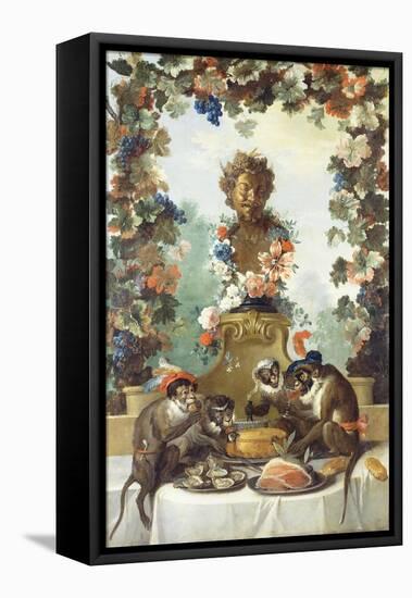 The Feast of the Monkeys-Jean-Baptiste Oudry-Framed Premier Image Canvas