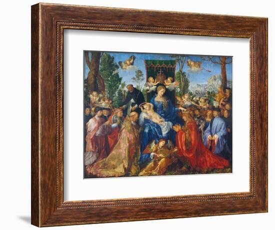 The Feast of the Rose Garlands, 1506-Albrecht Dürer-Framed Giclee Print