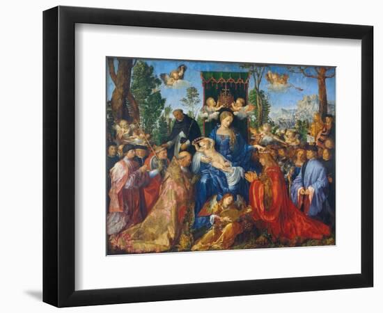 The Feast of the Rose Garlands, 1506-Albrecht Dürer-Framed Giclee Print