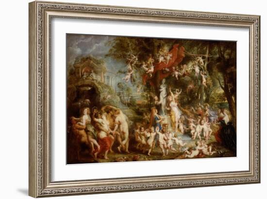 The Feast of Venus, 1635-6-Peter Paul Rubens-Framed Giclee Print