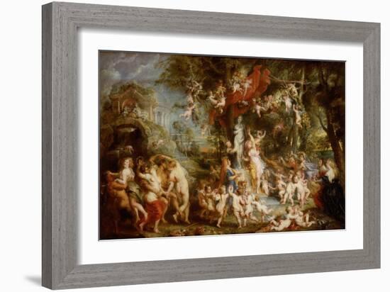 The Feast of Venus, 1635-6-Peter Paul Rubens-Framed Giclee Print