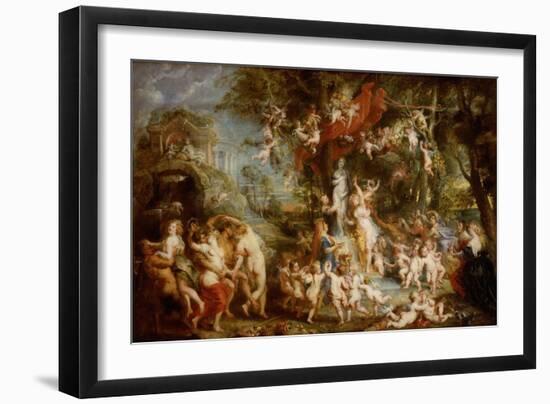 The Feast of Venus, 1635-6-Peter Paul Rubens-Framed Giclee Print