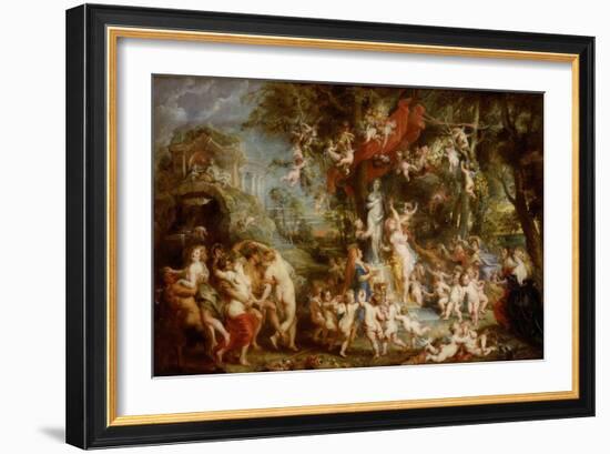 The Feast of Venus, 1635-6-Peter Paul Rubens-Framed Giclee Print