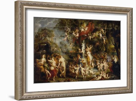 The Feast of Venus, after 1635-Peter Paul Rubens-Framed Giclee Print