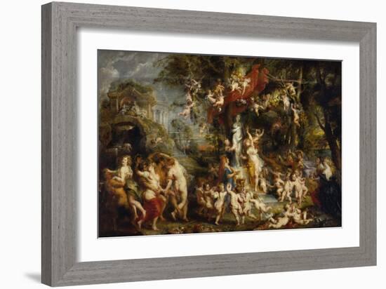 The Feast of Venus, after 1635-Peter Paul Rubens-Framed Giclee Print