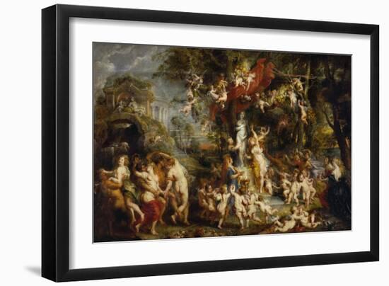 The Feast of Venus, after 1635-Peter Paul Rubens-Framed Giclee Print