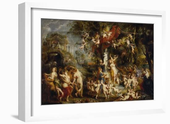 The Feast of Venus, after 1635-Peter Paul Rubens-Framed Giclee Print