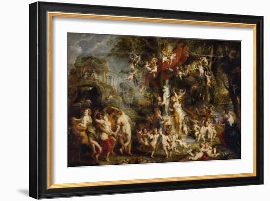 The Feast of Venus, after 1635-Peter Paul Rubens-Framed Giclee Print