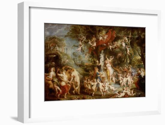 The Feast of Venus (The Festival of Venus Verticordi), 1636-1637-Peter Paul Rubens-Framed Giclee Print