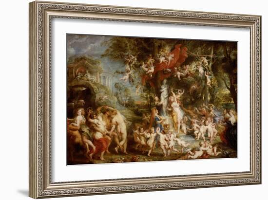 The Feast of Venus (The Festival of Venus Verticordi), 1636-1637-Peter Paul Rubens-Framed Giclee Print