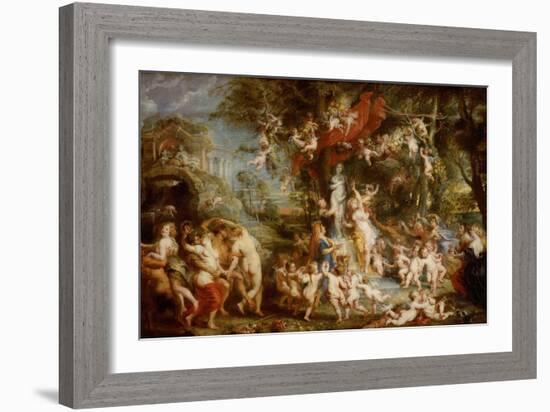 The Feast of Venus (The Festival of Venus Verticordi), 1636-1637-Peter Paul Rubens-Framed Giclee Print