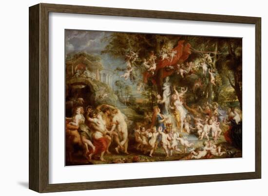 The Feast of Venus (The Festival of Venus Verticordi), 1636-1637-Peter Paul Rubens-Framed Giclee Print