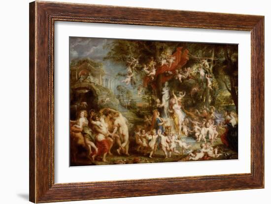 The Feast of Venus (The Festival of Venus Verticordi), 1636-1637-Peter Paul Rubens-Framed Giclee Print