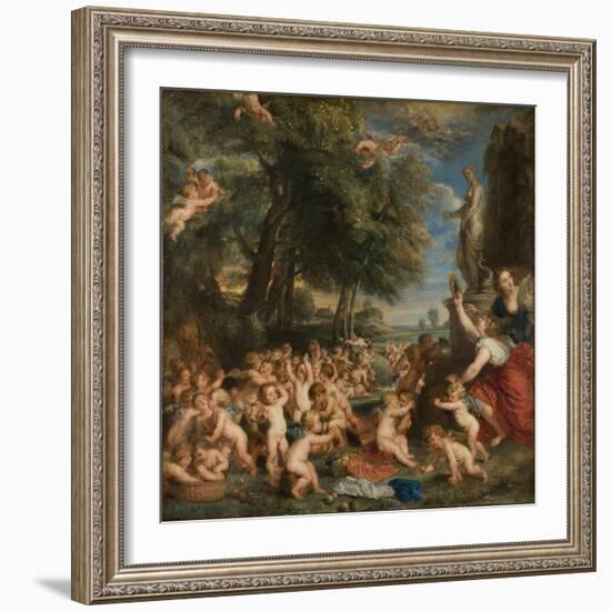 The Feast of Venus (The Festival of Venus Verticordi)-Peter Paul Rubens-Framed Giclee Print