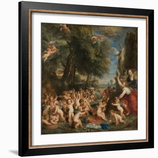 The Feast of Venus (The Festival of Venus Verticordi)-Peter Paul Rubens-Framed Giclee Print