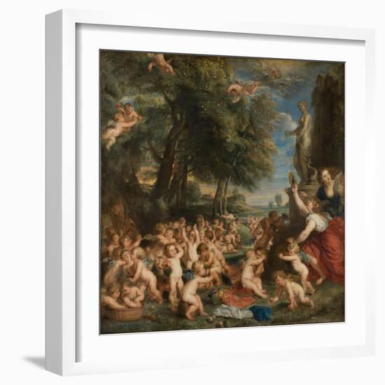 The Feast of Venus (The Festival of Venus Verticordi)-Peter Paul Rubens-Framed Giclee Print