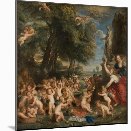 The Feast of Venus (The Festival of Venus Verticordi)-Peter Paul Rubens-Mounted Giclee Print