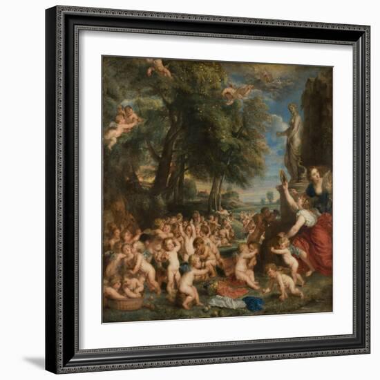 The Feast of Venus (The Festival of Venus Verticordi)-Peter Paul Rubens-Framed Giclee Print