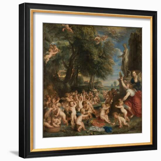 The Feast of Venus (The Festival of Venus Verticordi)-Peter Paul Rubens-Framed Giclee Print