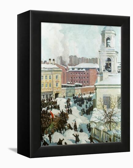 The February 27, 1917, 1917-Boris Michaylovich Kustodiev-Framed Premier Image Canvas