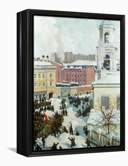 The February 27, 1917, 1917-Boris Michaylovich Kustodiev-Framed Premier Image Canvas