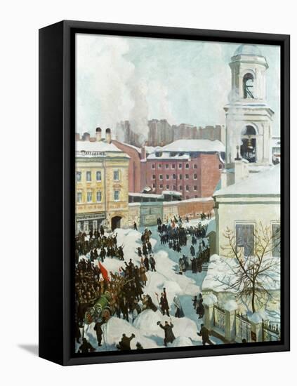 The February 27, 1917, 1917-Boris Michaylovich Kustodiev-Framed Premier Image Canvas