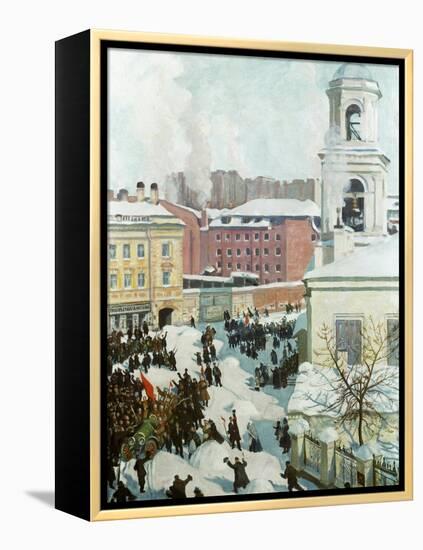 The February 27, 1917, 1917-Boris Michaylovich Kustodiev-Framed Premier Image Canvas