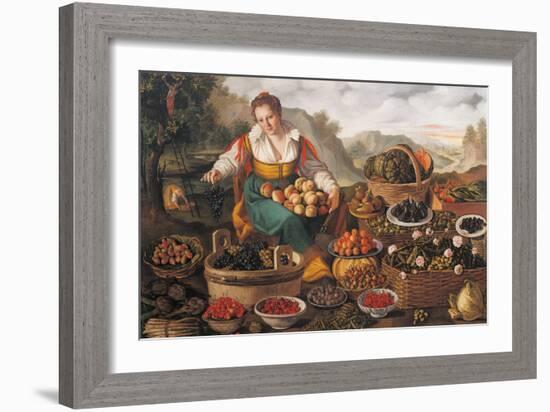 The Female Greengrocer-Vincenzo Campi-Framed Giclee Print