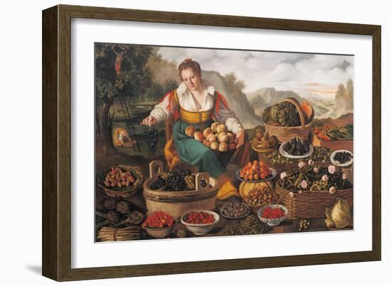 The Female Greengrocer-Vincenzo Campi-Framed Giclee Print