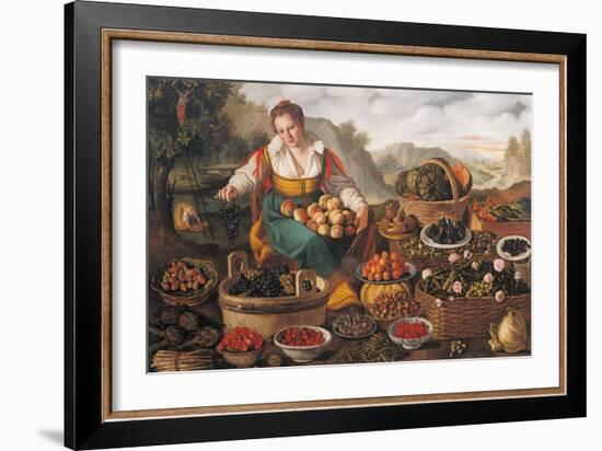 The Female Greengrocer-Vincenzo Campi-Framed Giclee Print