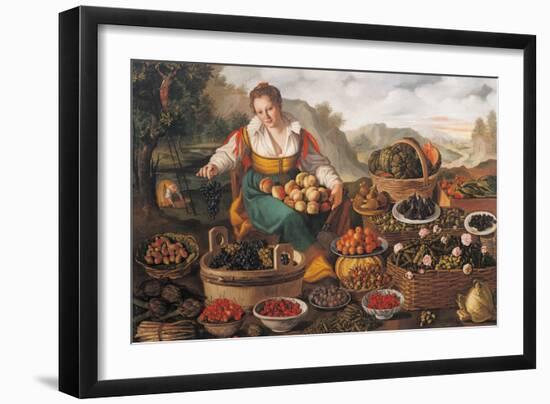 The Female Greengrocer-Vincenzo Campi-Framed Giclee Print