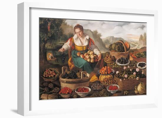 The Female Greengrocer-Vincenzo Campi-Framed Giclee Print