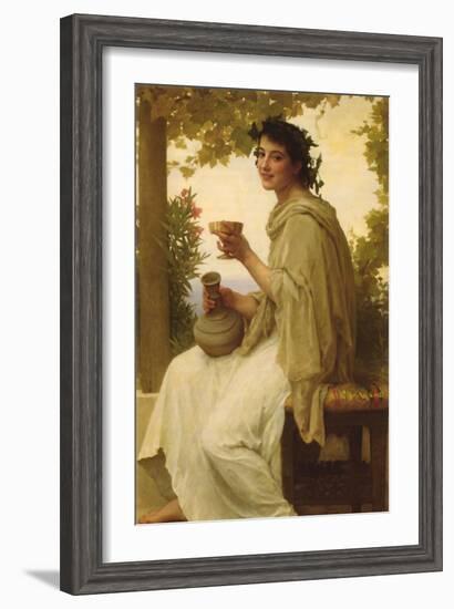 The Female Wine Enthusiast-William Adolphe Bouguereau-Framed Art Print