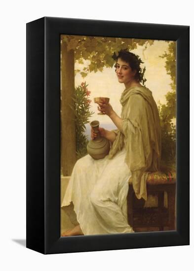 The Female Wine Enthusiast-William Adolphe Bouguereau-Framed Stretched Canvas