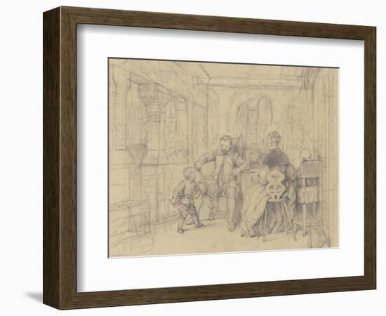 The Fencing Lesson, c.1847-49-Richard Caton Woodville-Framed Giclee Print