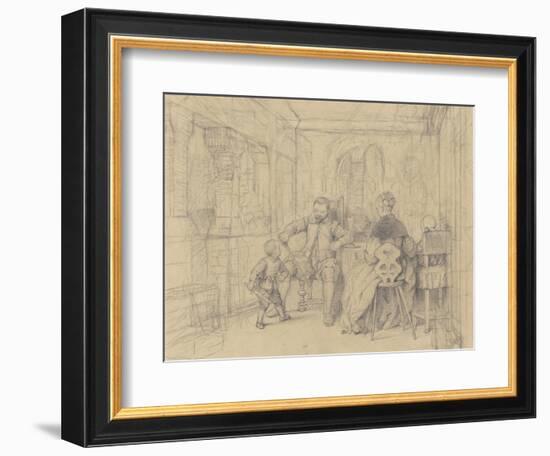 The Fencing Lesson, c.1847-49-Richard Caton Woodville-Framed Giclee Print