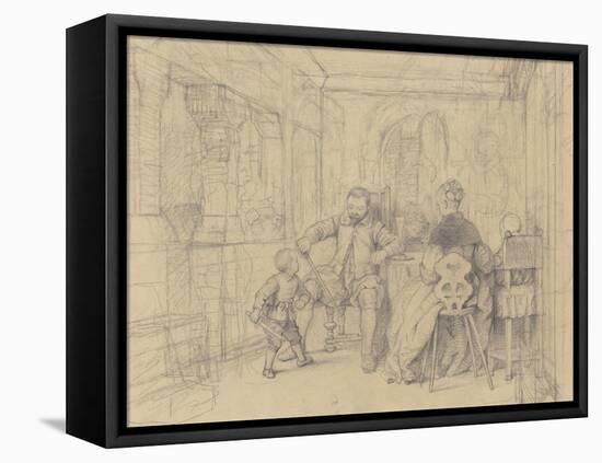 The Fencing Lesson, c.1847-49-Richard Caton Woodville-Framed Premier Image Canvas