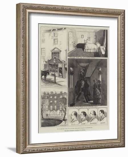 The Fenian Dynamite Conspiracy in England-Alfred Courbould-Framed Giclee Print