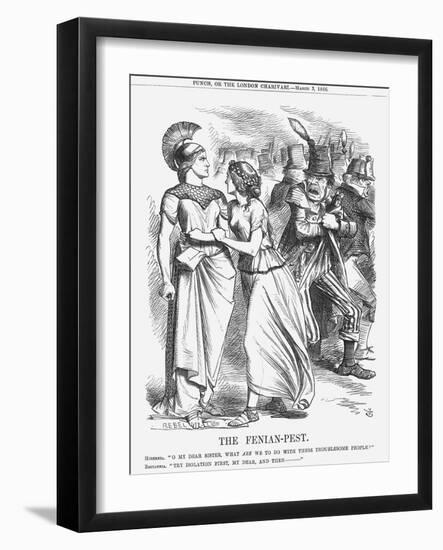 The Fenian-Pest, 1866-John Tenniel-Framed Giclee Print