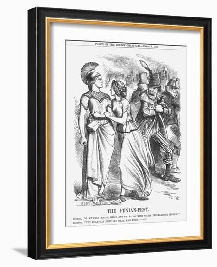 The Fenian-Pest, 1866-John Tenniel-Framed Giclee Print