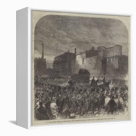 The Fenian Trials at Manchester, the Prisoners Leaving the New Bailey for the Assize Court-Charles Robinson-Framed Premier Image Canvas