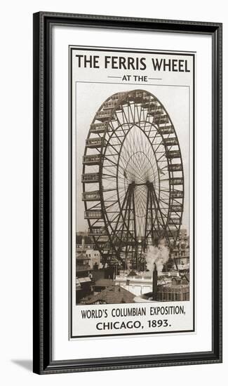 The Ferris Wheel, 1893-null-Framed Art Print